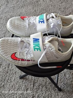 Nike TJ Triple Jump Cleats White Size 11 705394-101